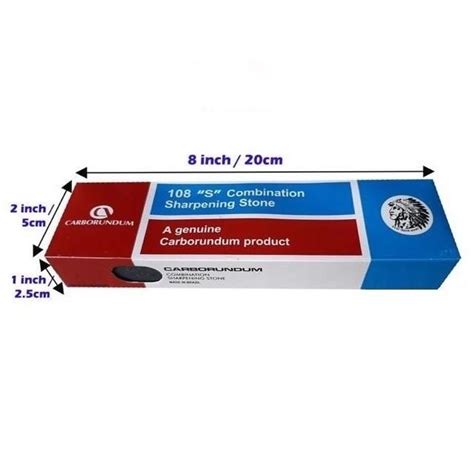 Original CARBORUNDUM Combination Sharpening Stone Batu Asah Cap Dayak