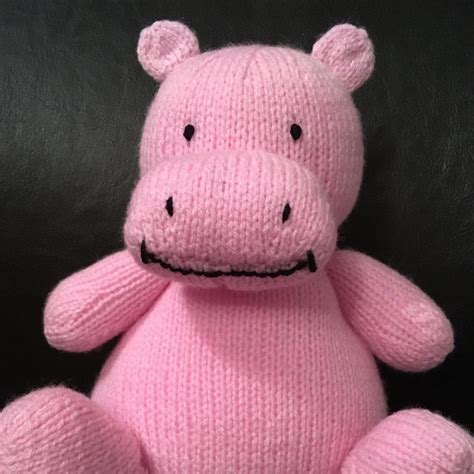 Hippo Toy Knitting Project By Lorna P Hippo Toy Knitting Projects