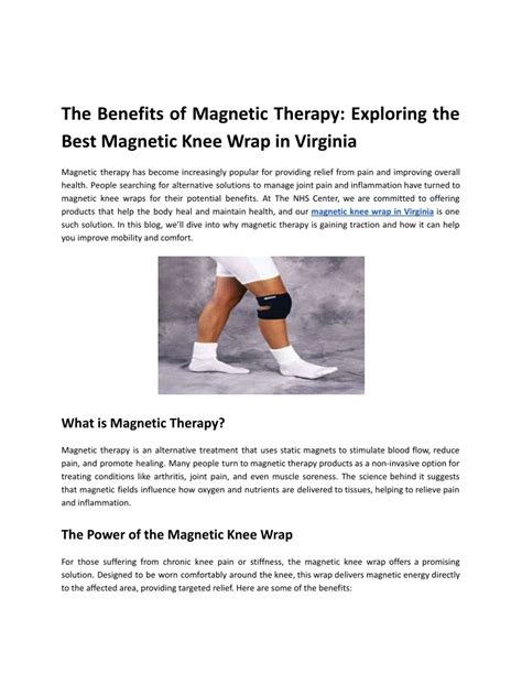 Ppt The Benefits Of Magnetic Therapy Exploring The Best Magnetic