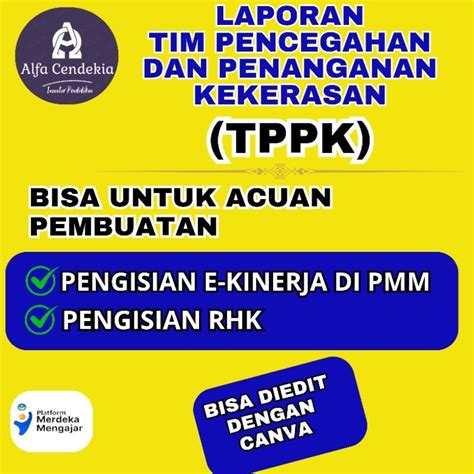 Jual Laporan Tim Pencegahan Dan Penanganan Kekerasan Tppk Pada Rhk E