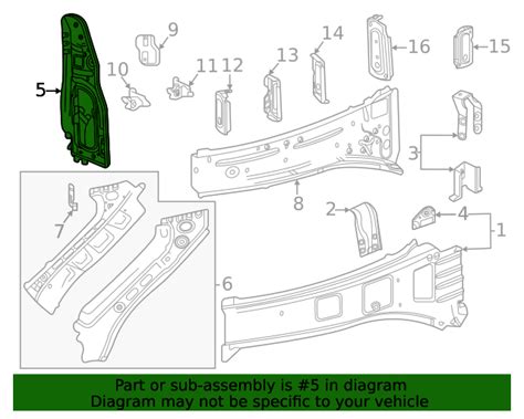 2020 2024 Chevrolet Body Passenger Side Front Bumper Fascia Bracket