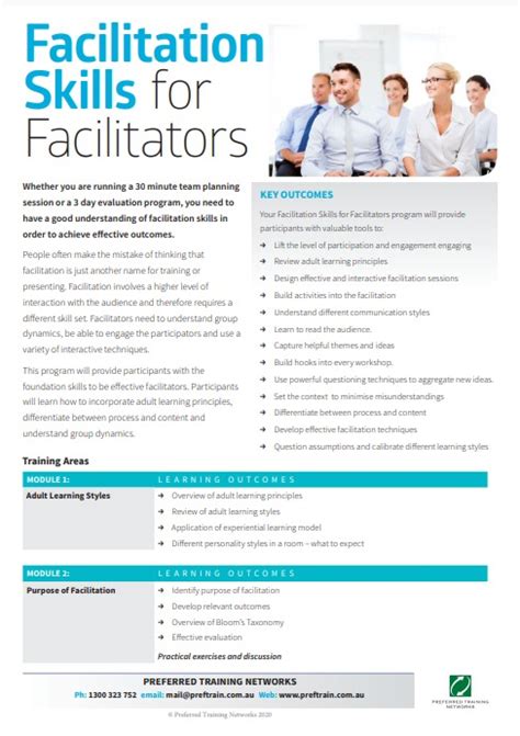 Facilitation Courses Skills Training Workshops Preferred Training