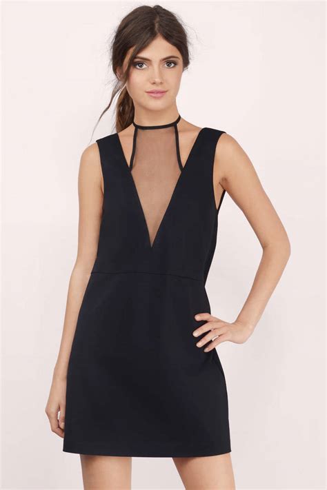 Trendy Black Shift Dress Mesh Cut Out Dress Shift Dress 20 Tobi Us