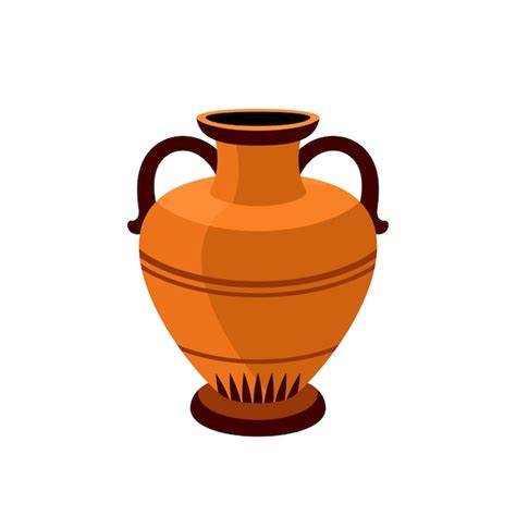 Amphore Grecque Vase Grec Ancien Illustration Vectorielle De Style