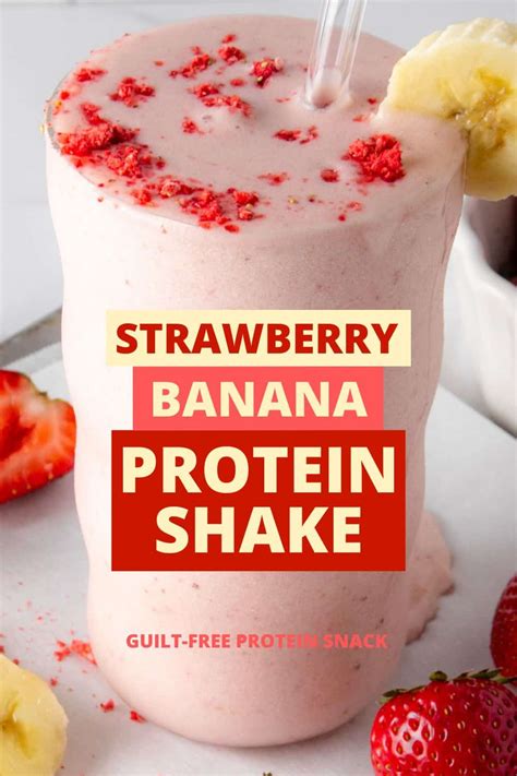 Strawberry Banana Protein Smoothie Recipe Easy