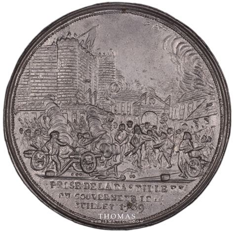 M Daille Uniface Si Ge De La Bastille Thomas Numismatics