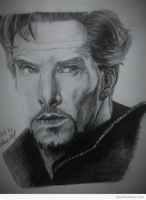 Awesome Pencil Sketch Of Dr Strange - Desi Painters