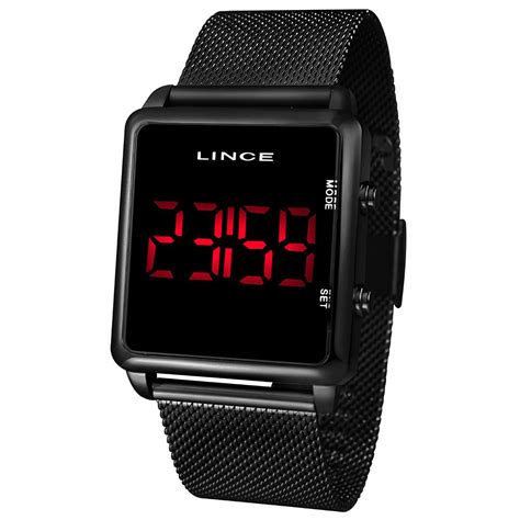 Relógio Lince Feminino Led Preto MDN4596LPXPX 10K Sports