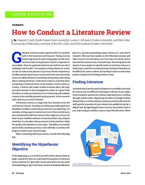 Pdf How To Conduct A Literature Review