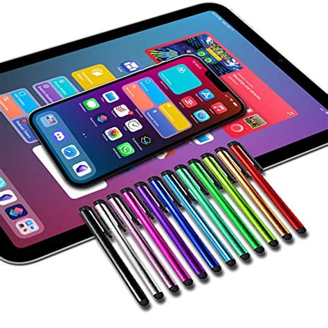 IC ICLOVER 10 Pack Stylus Pen Lightweight 4 1 Inch Metal Touch Screen