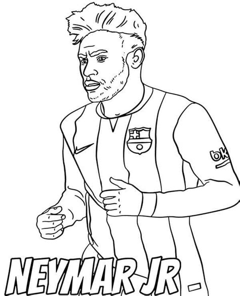 Coloriage Neymar Imprimer Sur Coloriageenfant