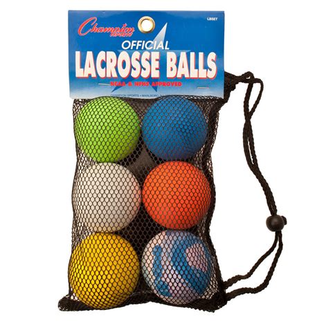 Champion Sports Lacrosse Ball Rainbow Set