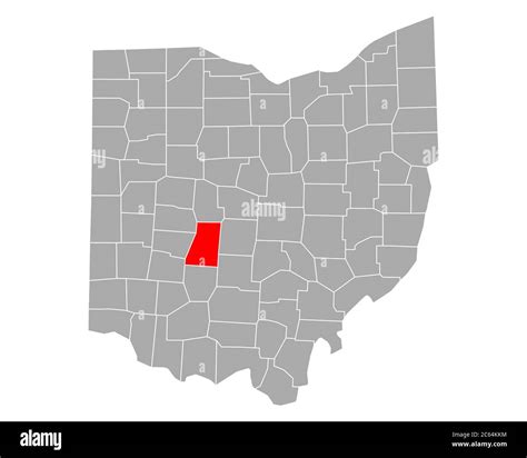 Map of Madison in Ohio Stock Photo - Alamy