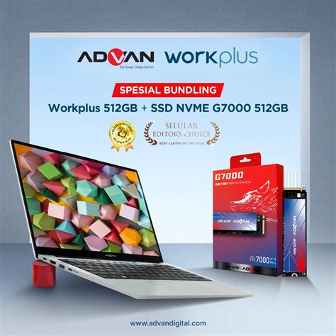 Jual Advan Laptop Workplus Amd Ryzen H Fhd Ips Gb Gb