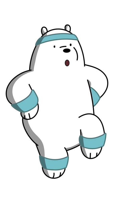 We Bare Bears Ice Bear Doing Sport Sticker In 2023 Ice Bears We Bare