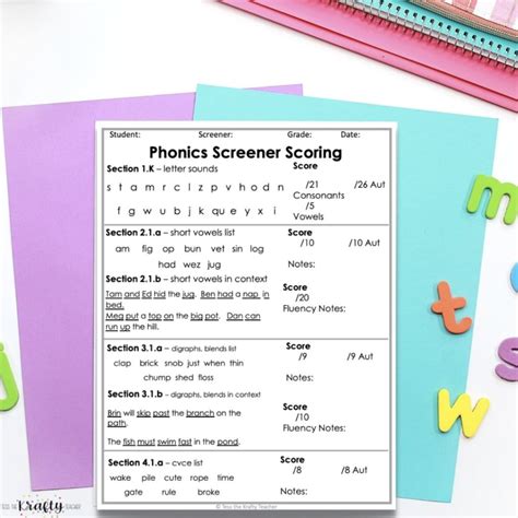 Have You Used A Phonics Screener The Krafty Teacher