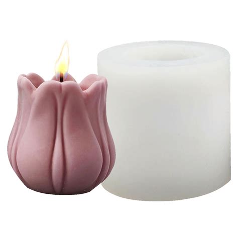 Tulip Candle Mold D Tulip Flower Candle Molds Silicone Mold For Candle