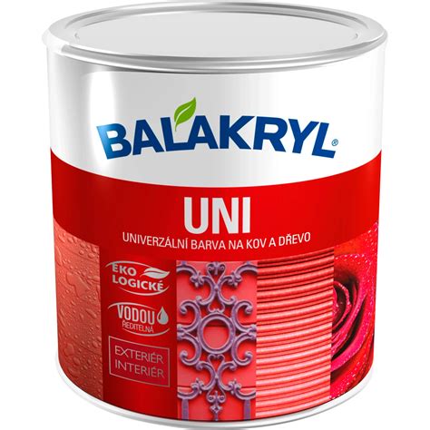 BALAKRYL Univerzální barva na kov a dřevo UNI LESK 0250 palisandr 0 7