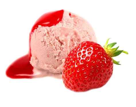 Strawberry ice cream scoop stock image. Image of seasonal - 12050475