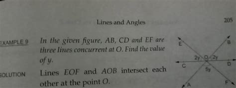 Lines And Angles Example In The Given Figure Ab Cd And Ef Are Three Li