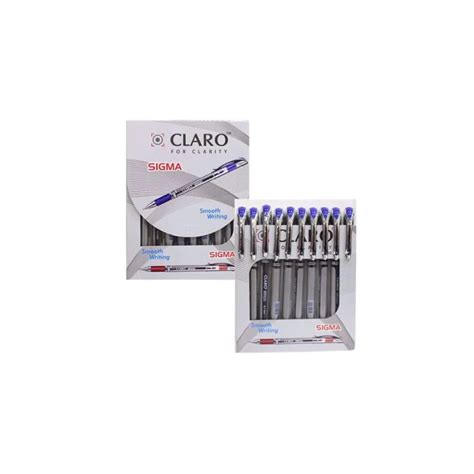 Claro Sigma Needle Point Ball Pen 0 7 Mm Pack Of 10 Wofoor