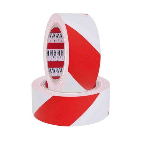 Heavy Duty Pvc Film Safety Hazard Tape Red White Mmx M