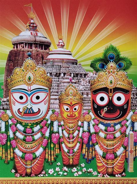 Lord Jagannath Balabhadra and Subhadra Sparkle Print Digital - Etsy