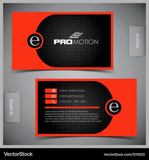 Set of creative business cards Royalty Free Vector Image