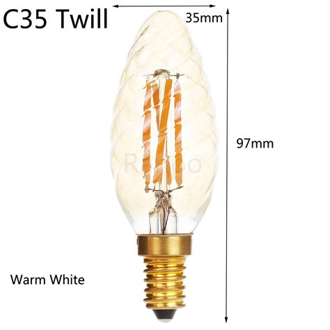 Led Light Bulb E27 E14 Lamp Vintage Retro Filament Edison Antique