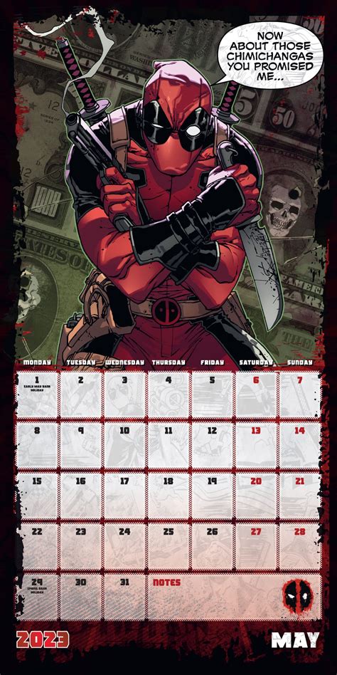 Deadpool (Marvel) - 2023 Wall Calendar by Danilo Promotions ...