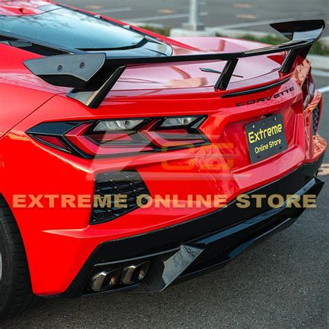 2020-Up Chevrolet Corvette C8 Rear Trunk Spoiler High Wing – Extreme ...