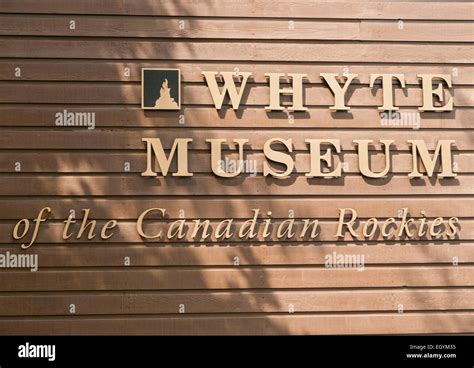 Whyte Museum Of The Canadian Rockies In Banff Alberta Canada Stock