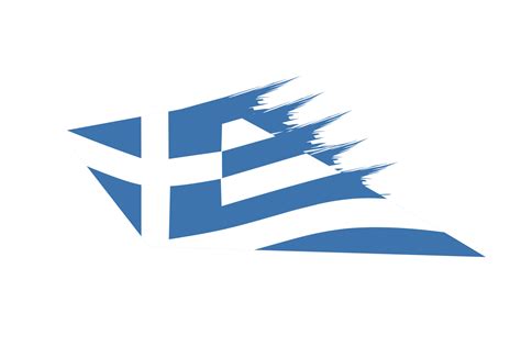 Greece flag design illustration, simple icon flagdesign with elegant ...