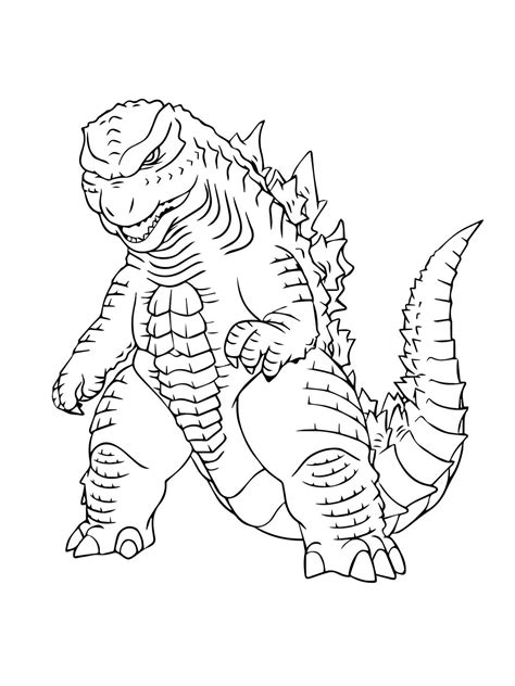 Baradon Godzilla Coloring Pages