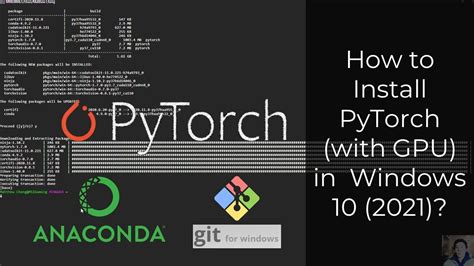 How To Install Pytorch With Gpu In Windows Youtube