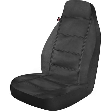 Genuine Dickies 2 Piece Prestige Black Vegan Leather Seat Covers ...