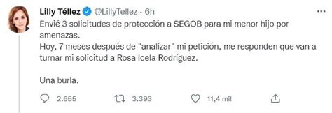 Lilly Téllez Estalló Contra Segob Por No Dar Protección A Su Hijo Ante