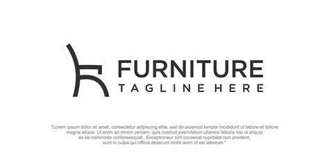 Premium Vector Minimalist Furniture Logo Design Vector