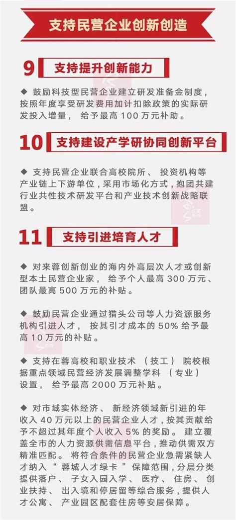 真金白銀的乾貨實貨！一圖讀懂「成都民營經濟25條」 每日頭條