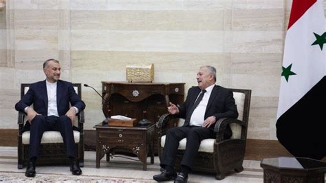 Iran Fm Holds Talks With Syrian Officials In Damascus Tehran Times