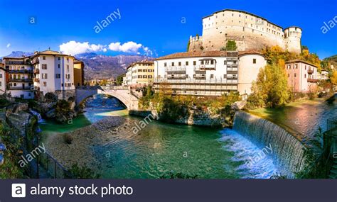 Rovereto Beautiful Historic Town In Trentino Alto Adige Region Of Italy View With Medieval