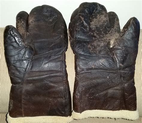 Wwii Us Army Air Force High Altitude A Leather Gunners Gloves