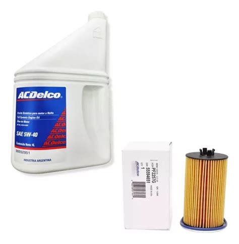 Filtro Aceite Aceite W Cruze Sonic Tracker Acdelco