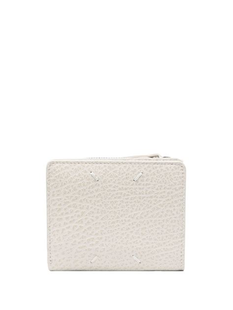 Maison Margiela Four Stitch Detail Wallet In Nude Modesens