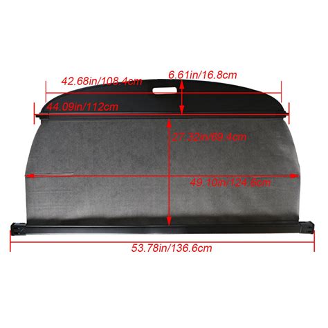 Labwork Trunk Retractable Cargo Cover Trunk Shade For 2016-2018 Hyundai ...