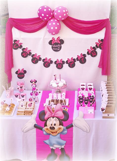 Decoración Cumpleaños De Minnie Mouse Cumpleaños De Minnie Mouse