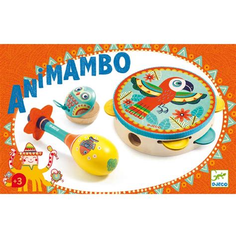 Animambo Set Of 3 Instruments By Djeco