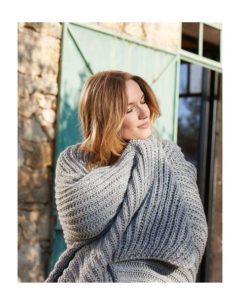 Chunky knit plaid gray | Lingerie le Chat