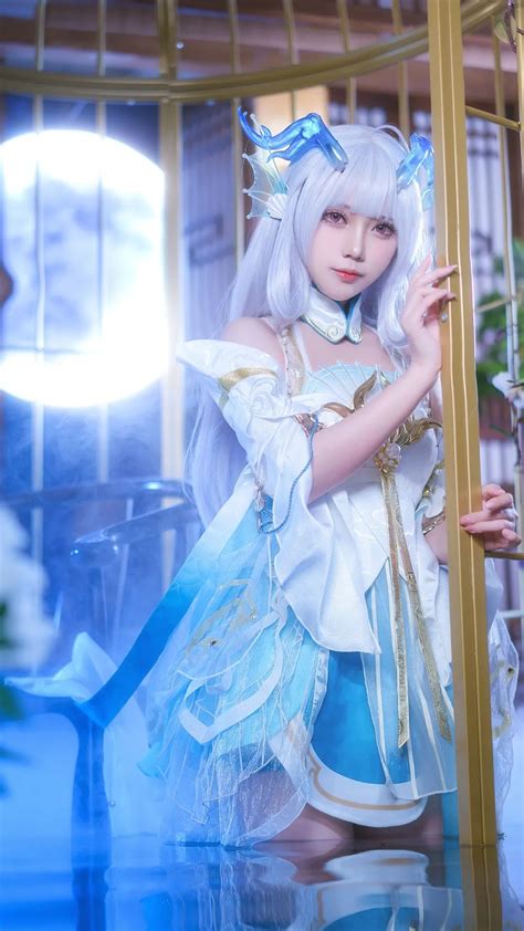 Cos：王者荣耀西施游龙清影cosplay正片15p 大肉丸amiee 哔哩哔哩