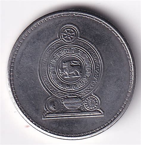 SRI LANKA One Rupee National Emblem 1975 2016 UNC 0229a Coinswala